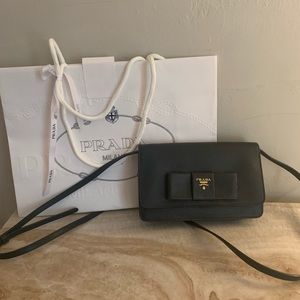 Prada Lux Bow black Crossbody